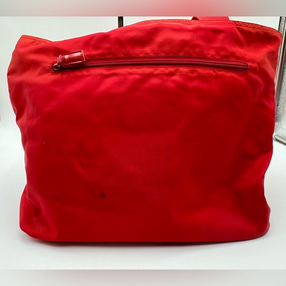 Prada - Authentic - Red Nylon Tote Bag - Picture 13 of 16